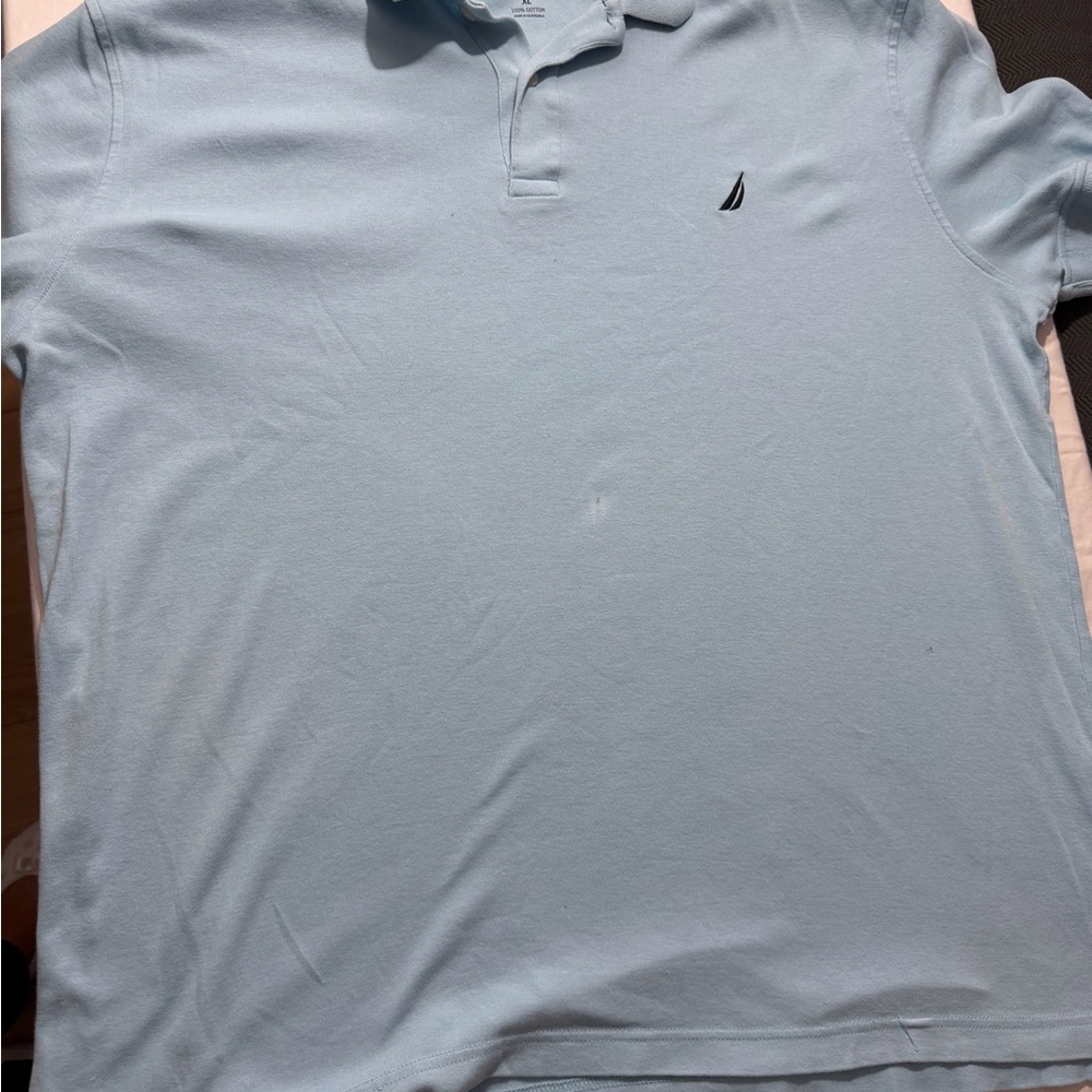 Nautica Men's Sky Blue Polo Shirt
